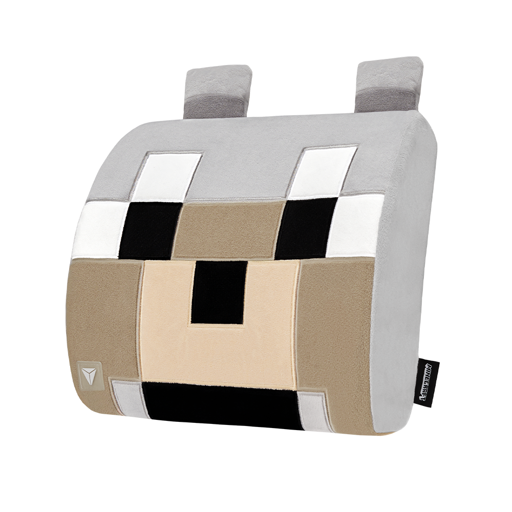Secretlab メモリーフォームランバーピロー Minecraft オオカミ エディション