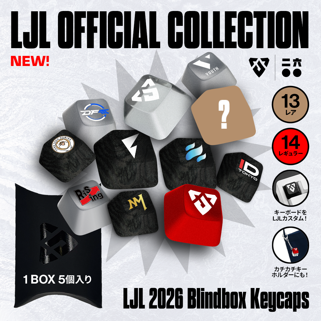 LJL 2026 ブラインド キーキャップ キーホルダー（1BOX 5個入り）