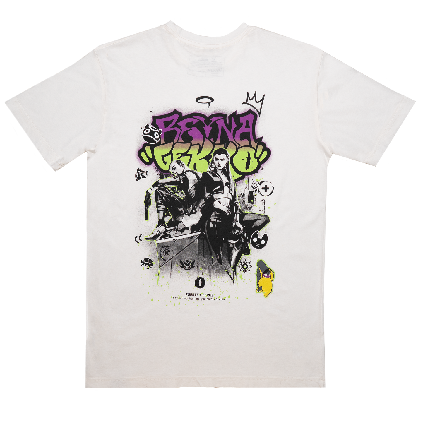 VALORANT レイナ and ゲッコー グラフィティ Tシャツ