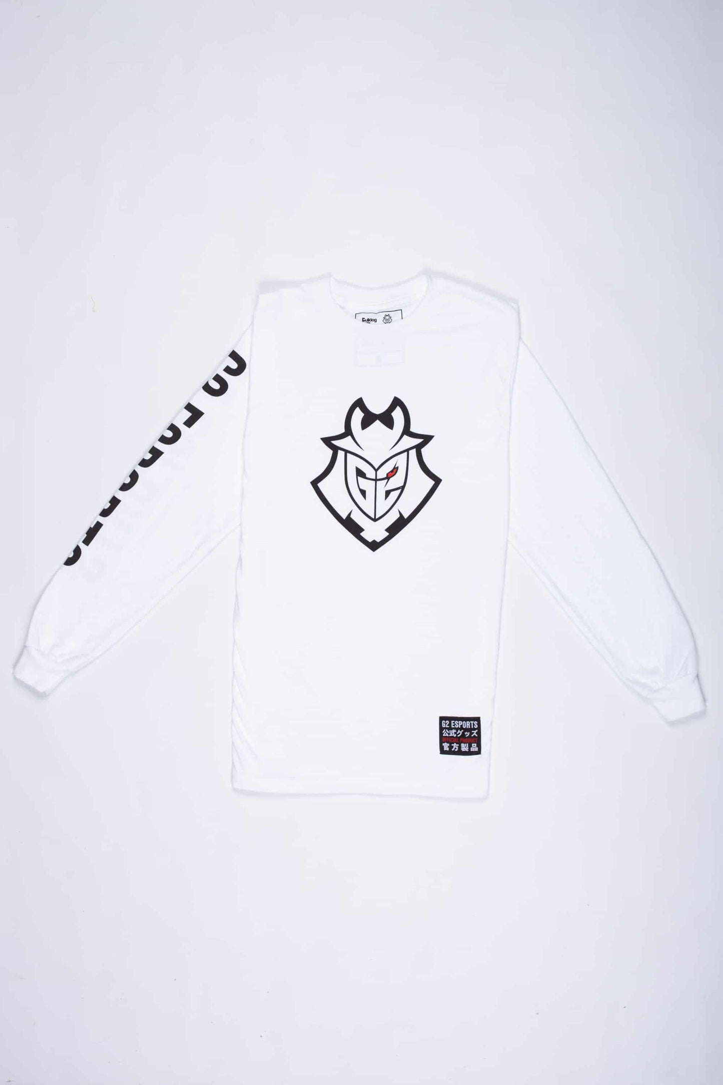 G2 Esports エッセンシャル ロングスリーブ Tシャツ（ホワイト）