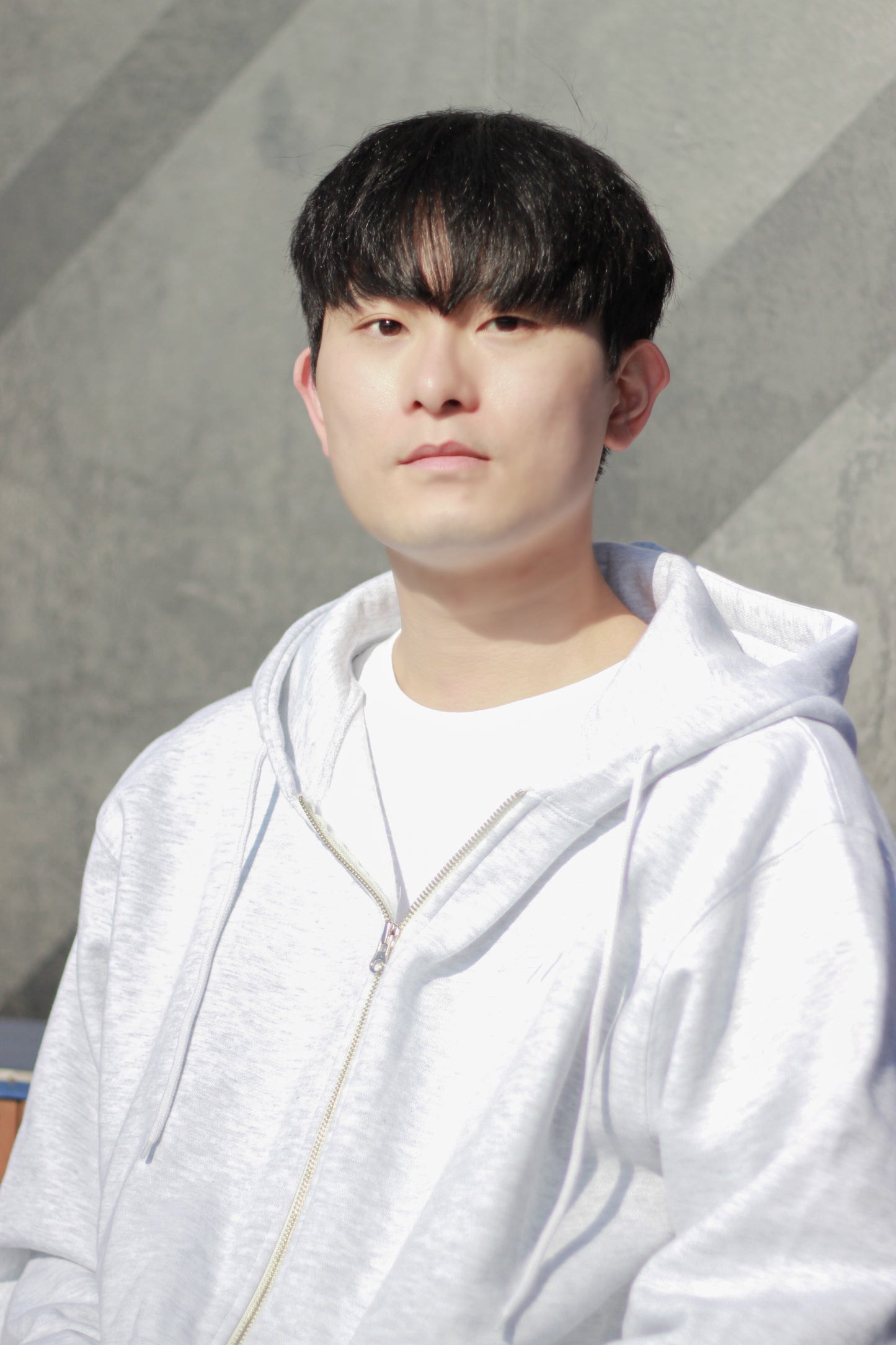 2022 T1 Melange Gray  Zip-Up Hoodie