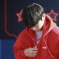 2022 T1 Red Zip-Up Hoodie